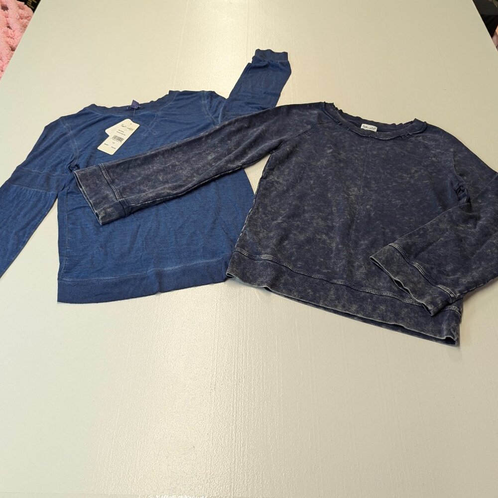 NWT Splendid Bundle of Two Blue Size 12 Long Sleeved Shirts